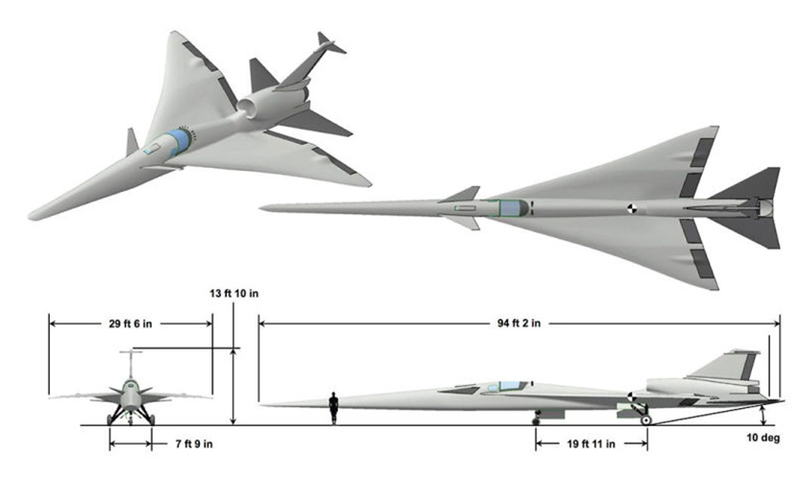 Illustration for article titled Así funcionará el primer prototipo de avión supersónico silencioso de la NASA